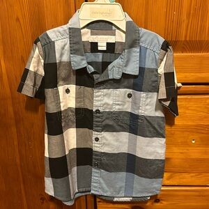 Burberry Blue Button Up Shirt
